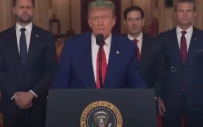 Presiden Amerika Serikat Donald Trump mengklaim bahwa serangan udara yang dilancarkan ke Iran berhasil mengenai 3 fasilitas nuklir iran