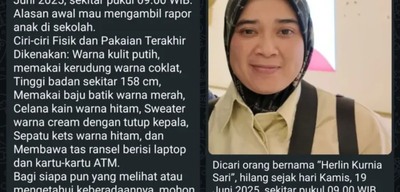 Beredarnya kabar Orang hilang, yaitu seorang Aparatur Sipil Negara (ASN) dari Cabang Dinas Pendidikan Wilayah Malang-Batu
