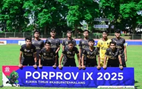 Tim sepak bola putra Kabupaten Malang memastikan diri melaju ke babak 8 besar ajang Pekan Olahraga Provinsi (Porprov) IX Jawa Timur 2025,