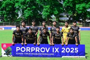 Sepak Bola Putra Kabupaten Malang Melaju ke Babak 8 Besar Porprov