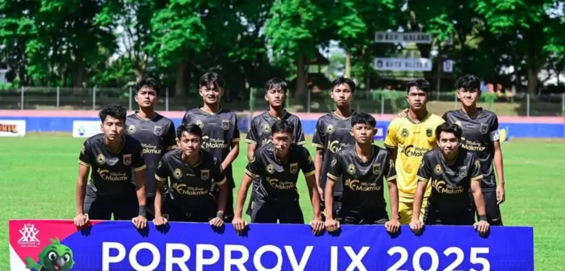 Tim sepak bola putra Kabupaten Malang memastikan diri melaju ke babak 8 besar ajang Pekan Olahraga Provinsi (Porprov) IX Jawa Timur 2025,