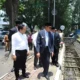 Wali Kota Malang Wahyu Hidayat bersama wakilnya, Ali Muthohirin meninjau langsung Proyek Drainase Jalan Sukarno-Hatta, Rabu (12/3/2025).