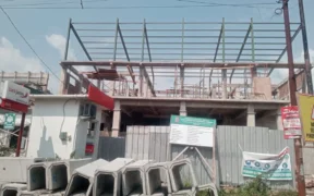 fasad belum jadi Puskesmas Keboan Jombang