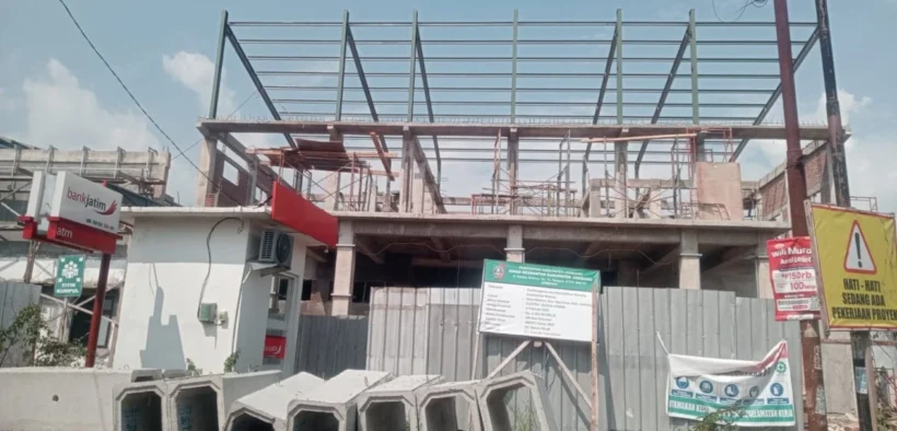 fasad belum jadi Puskesmas Keboan Jombang