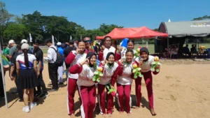 Tim Voli Pantai Putri Kabupaten Malang Raih Medali Perak Porprov Jatim 2025