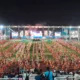Penutupan Porprov IX Jawa Timur (Jatim) 2025 berlangsung meriah di Stadion Kanjuruhan, Kabupaten Malang, Sabtu (5/7/2025)