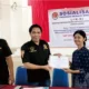 Ratusan siswa SMP Kristen Petra Kediri tampak ikuti sosialisasi bertema Bahaya Pergaulan Bebas yang digelar LPK-RI