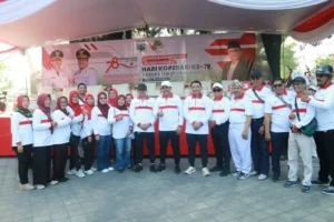 Gowes Bareng di Puncak Hari Koperasi ke-78 Kabupaten Probolinggo