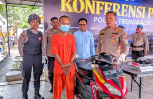 Kunci Motor Tertinggal, Warga Trenggalek Jadi Korban Curanmor