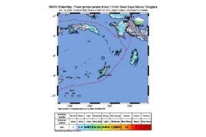 Gempa M 6,9 Maluku Tenggara
