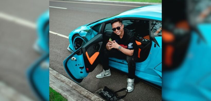 kasus Doni Salmanan berfoto di mobil lamborghini aventador warna biru