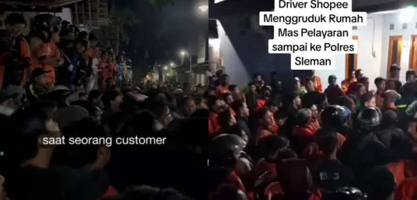 Viral "Mas Pelayaran" di Sleman, Yogyakarta diduga melakukan kekerasan terhadap seorang perempuan pacar dari driver Shopee Food.