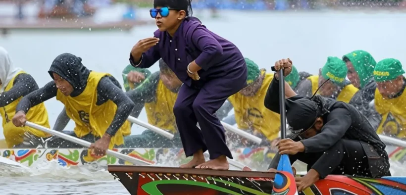 Wapres Gibran Soroti Tradisi Pacu Jalur, olahraga dayung tradisional dari Kuantan Singingi, Riau, kembali viral mencuri perhatian dunia