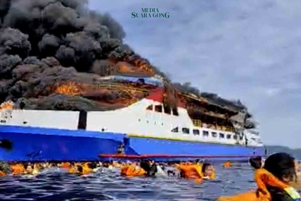 Kronologi Insiden mengerikan terjadi di perairan Sulawesi Utara saat Kapal Motor (KM) Barcelona 5 terbakar dilalap api