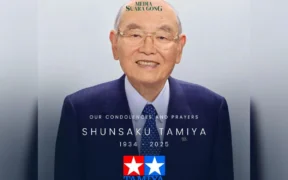 Dunia model kit dan hobi berduka. Shunsaku Tamiya, Chairman Tamiya, Inc., dikabarkan wafat pada 18 Juli 2025 di usia 90 tahun