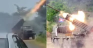 Konflik Kamboja dan Thailand: Pasukan Kamboja tembakan roket BM-21. (Siv Channa)