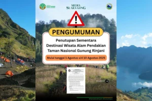 Jalur Pendakian Gunung Rinjani Ditutup Sementara Mulai 1 Agustus