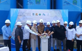 Wali Kota Malang, Wahyu Hidayat meresmikan SPAM Bango