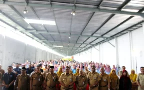 Disnaker Kabupaten Jombang menggelar Bimtek K3 dan pemeriksaan HDV DNA bagi para pekerja perusahaan rokok KSU Perdula MPS Ngoro