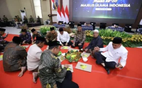 Wali Kota Batu, Nurochman hadiri peringatan Milad ke 50 MUI di Graha Pancasila, Balaikota Among Tani, Kota Batu, Kamis (7/8/2025).
