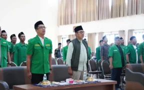 Dewan Penasehat Gerakan Pemuda (GP) Ansor Kota Batu yang juga Wali Kota, membuka Musyawarah Kerja Cabang (Muskercab) I GP Ansor Kota Batu