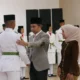Bupati Fawait hadiri prosesi Pengukuhan Pasukan Pengibar Bendera Pusaka (Paskibraka) Kabupaten Jember 2025. 