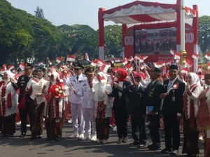Meriah Warnai Peringatan HUT ke-80 RI di Balai Kota Malang