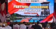 Pantai Bahak, Kabupaten Probolinggo, menjadi saksi penyelenggaraan Festival Mangrove Jawa Timur ke-7, Selasa (19/8/2025).