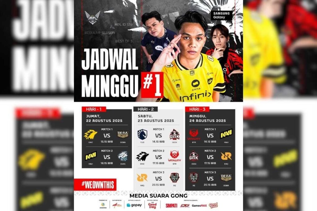 Catet! Jadwal MPL ID Season 16 Lengkap