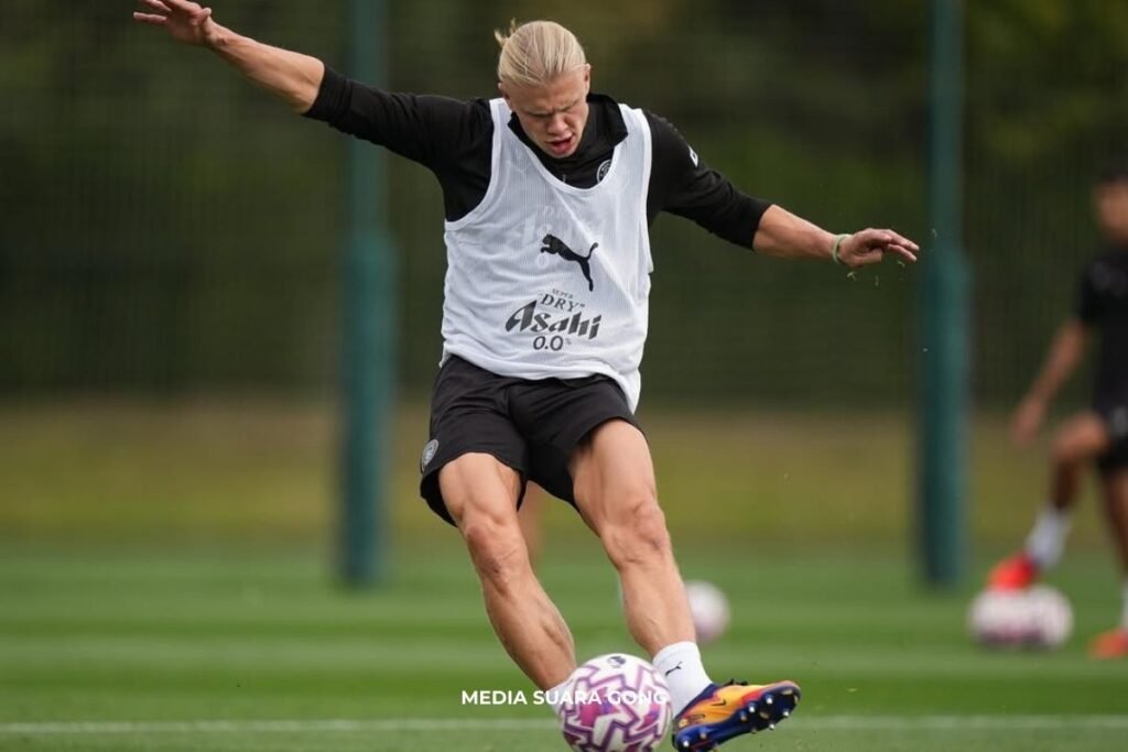 Erling Haaland ganti nama jersey