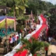 Rayakan HUT RI ke-80, Warga Kedungbanteng Bentangkan Bendera Raksasa Sepanjang 80 Meter