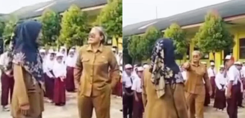 Seorang guru SD di Lampung malah bikin heboh karena marah-marah dan bahkan mengancam bakal “cekik” siswanya