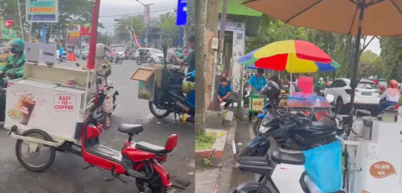 Fenomena pedagang keliling kian menjamur di Kota Malang, khususnya di kawasan Jalan Veteran, dekat Universitas Brawijaya (UB).