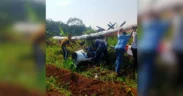 Sebuah pesawat latih dilaporkan jatuh di sekitar Tempat Pemakaman Umum (TPU) di Kabupaten Bogor, Minggu pagi, 3 Agustus 2025.