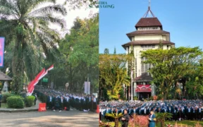 Pengenalan Kehidupan Kampus bagi Mahasiswa Baru (PKKMB) Universitas Brawijaya (UB) tahun ini dibuka dengan Terapkan Simulasi Mobilisasi Penuh