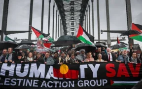 Puluhan Ribu Orang Demo di Jembatan Pelabuhan Sydney, Dukung Gaza