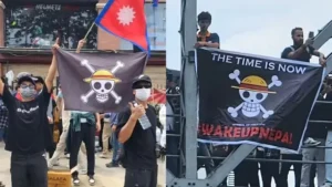 Bendera One Piece Warnai Aksi Demonstrasi Besar di Nepal