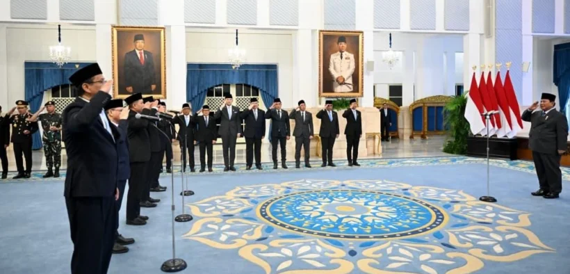 Presiden Prabowo Subianto Reshuffle Kabinet Merah Putih dan melantik sejumlah nama baru dalam jajaran kabinet, Senin (8/9/2025).