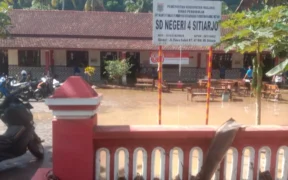 Hujan deras yang mengguyur sejak Jumat (19/9/2025) malam mengakibatkan Desa Sitiarjo, Kecamatan Sumbermanjing Wetan, Kabupaten Malang diterjang banjir.