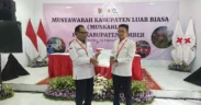 Palang Merah Indonesia (PMI) Kabupaten Jember resmi memiliki ketua baru Melalui Musyawarah Kabupaten Luar Biasa pada Rabu (24/9/2025)