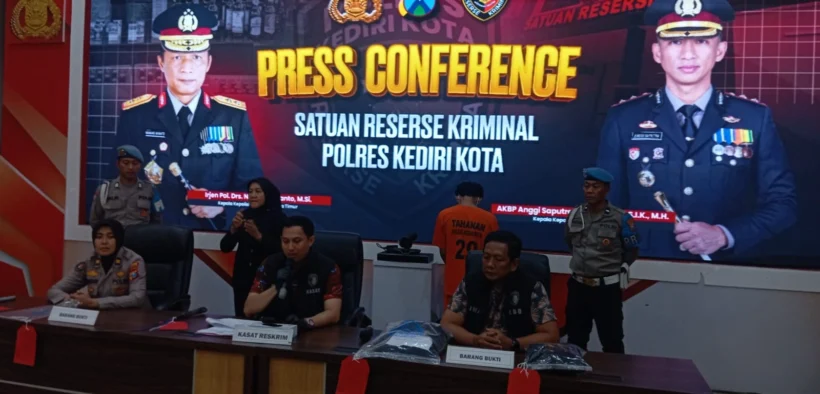 Satuan Reserse Kriminal (Satreskrim) Polres Kediri Kota mengungkap kasus pengeroyokan yang dipicu rasa tersinggung.