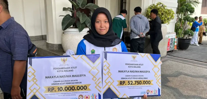 Pemerintah Kota Malang resmi menyalurkan bonus senilai Rp18 miliar bagi atlet, pelatih, official, dan pembina olahraga berprestasi di Porprov