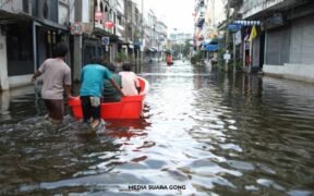 banjir Bali Denpasar genangan