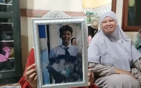 Andika Lutfi Falah (16), seorang pelajar SMK Negeri 14 Kabupaten Tangerang, yang meninggal dunia usai ikut Demo di DPR