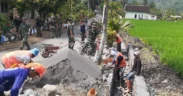 Pembangunan saluran drainase di kawasan pertanian Dusun Krajan 1 B, Desa Lebakharjo, Kec. Ampelgading, Kabupaten Malang