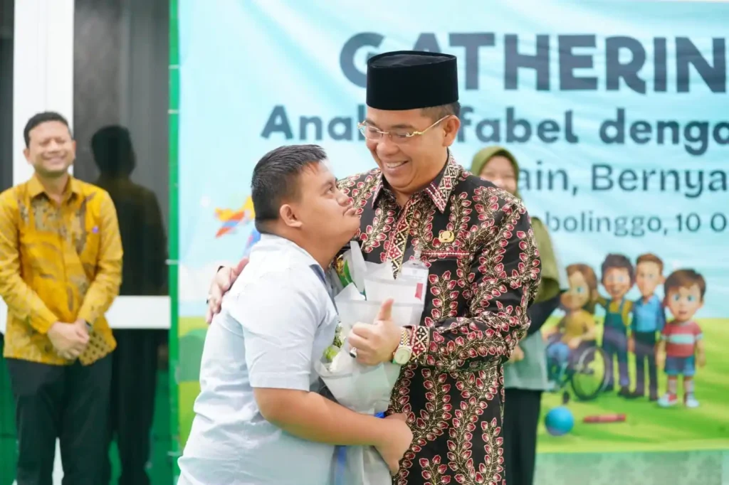 Wali Kota Probolinggo, Jumat (10/10/2025), menggelar kegiatan Gathering Ceria Anak Difabel bersama Kepala Daerah.