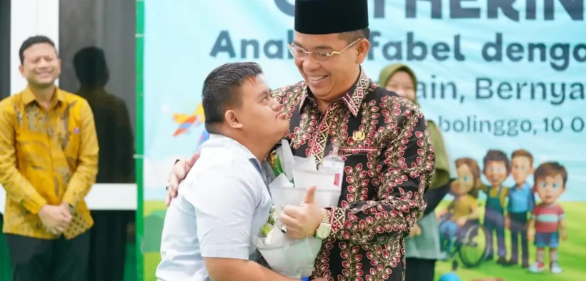Wali Kota Probolinggo, Jumat (10/10/2025), menggelar kegiatan Gathering Ceria Anak Difabel bersama Kepala Daerah.