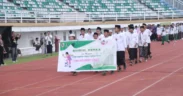Selasa sore (14/10) Liga Santri Jawa Timur 2025 Piala Gus Bupati Jember resmi dibuka di Stadion Jember Sport Garden (JSG), Kecamatan Ajung