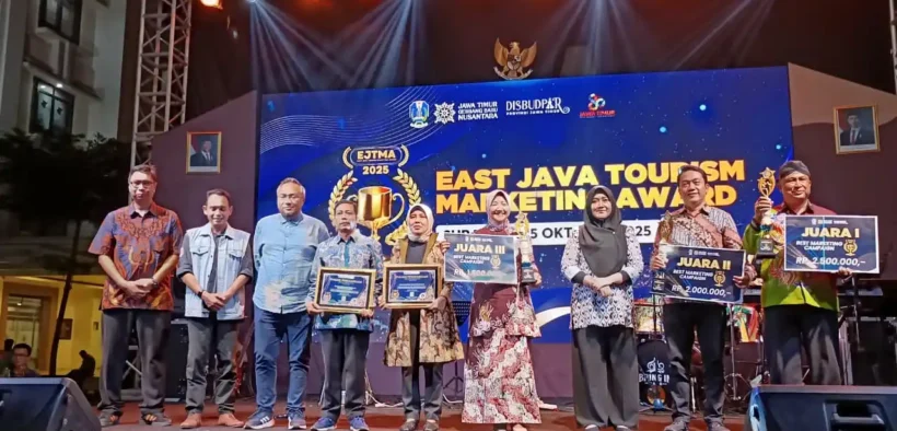 Jember berhasil meraih Juara III kategori Best Marketing Campaign pada ajang East Java Tourism Marketing Award (EJTMA) 2025