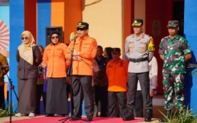 Pemerintah Kota (Pemkot) Probolinggo menggelar Apel Kesiapsiagaan Bencana Hidrometeorologi di halaman kantor BPBD Kota Probolinggo, Kamis (30/10/2025).